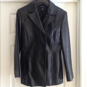 Ann Taylor 100% Leather Jacket